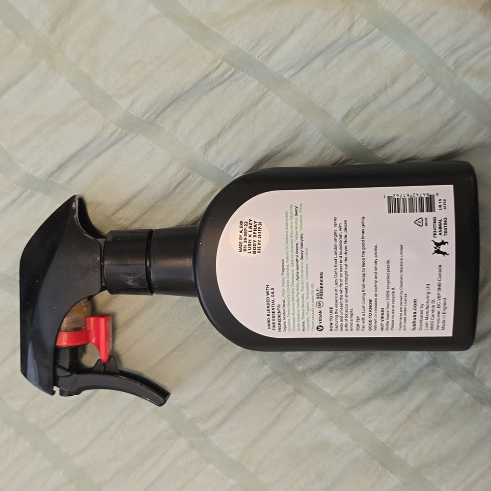 Lush x Lazy Body Spray. LAZY OAF BODY SPRAY - Picture 2 of 2